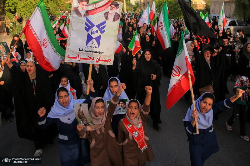 رزمایش «دختران جان‌فدای ایران» در فسا