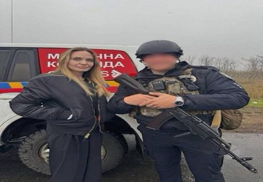 حضور آنجلینا جولی در شهر خرسون، خط مقدم جنگ در اوکراین