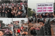 گردهمایی بزرگ عراقی‌ها در بغداد به مناسبت دومین سالگرد شهادت شهیدان قاسم سلیمانی و ابومهدی المهندس + تصاویر