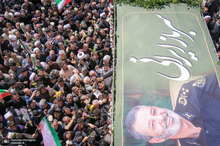 مراسم تشییع و خاکسپاری پیکر سپهبد شهید سید عبدالرحیم موسوی