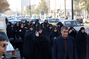 مراسم تشییع و خاکسپاری همشیره مرحوم آیت الله شهاب الدین اشراقی