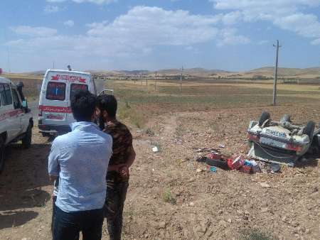 واژگونی خودروی سواری در زنجان 8 مصدوم برجا گذاشت