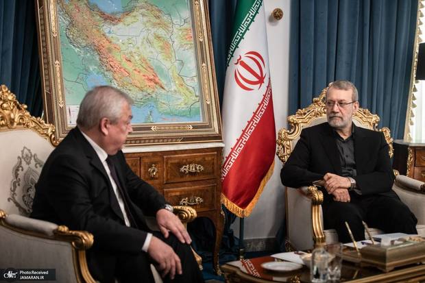 قدردانی لاریجانی از مواضع روسیه در قبال ایران در دیدار نماینده پوتین