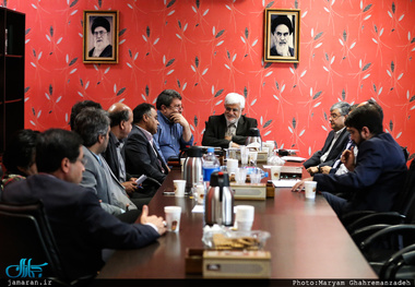 دیدار مدیران مسئول مطبوعات و خبرگزاری‌ها با عارف