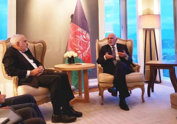 دیدار ظریف با رئیس جمهور افغانستان