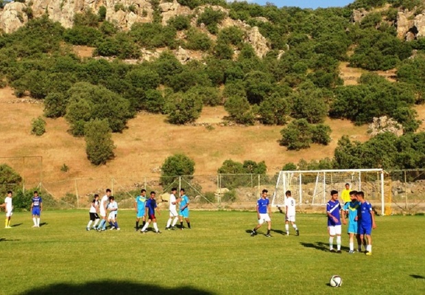 اردوی استعدادیابی تیم فوتبال منطقه پنج کشوردر پاوه آغاز شد