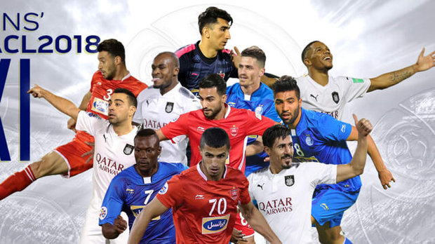 حضور ۴ پرسپولیسی و ۳ استقلالی در تیم منتخب لیگ قهرمانان آسیا 2018
