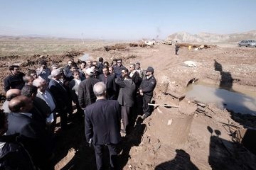 بازدید وزیر راه و شهرسازی از پروژه بزرگراه تبریز- اهر و محور خواجه ورزقان