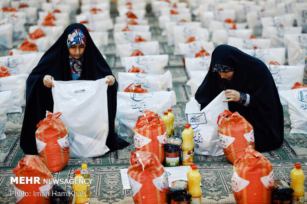 اجرای مرحله دوم رزمایش کمک های مومنانه مساجد در شیراز