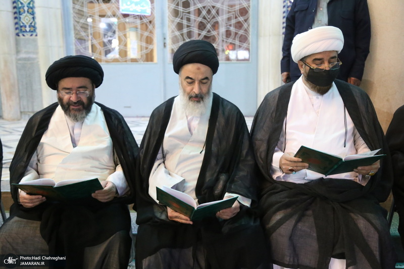 مراسم چهلمین شب درگذشت آیت الله العظمی سید محمدسعید حکیم در قم‎