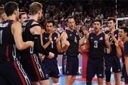 پیروزی مقتدرانه تیم ملی والیبال آمریکا مقابل ژاپن