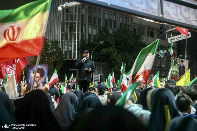 پنجاه و هشتمين اجتماع پر شور مردم در خيابان شهيد كشور دوست