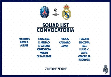 غیبت ستاره های رئال در بازی امشب مقابل پاری سن ژرمن/عکس
