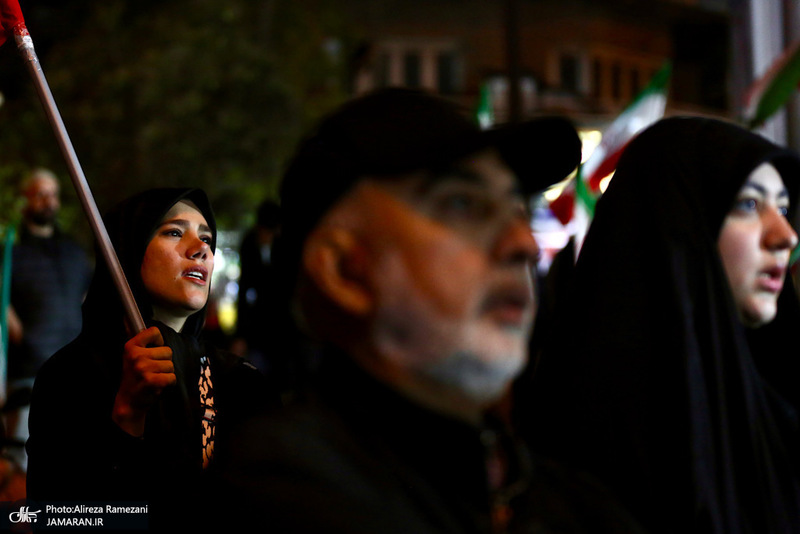 چهل و چهارمين شب اجتماع پرشور مردم در تهرانپارس