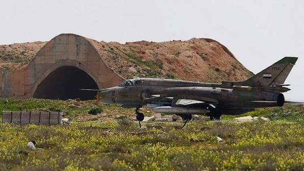 حمله به یک فرودگاه نظامی در غرب سوریه و سرنگونی هواپیماهای مهاجم