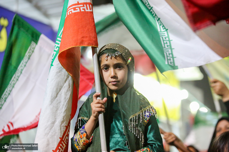 اجتماع عشایر فسا در حمایت از رزمندگان جبهه ی مقابله با دشمن آمریکایی - صهیونی