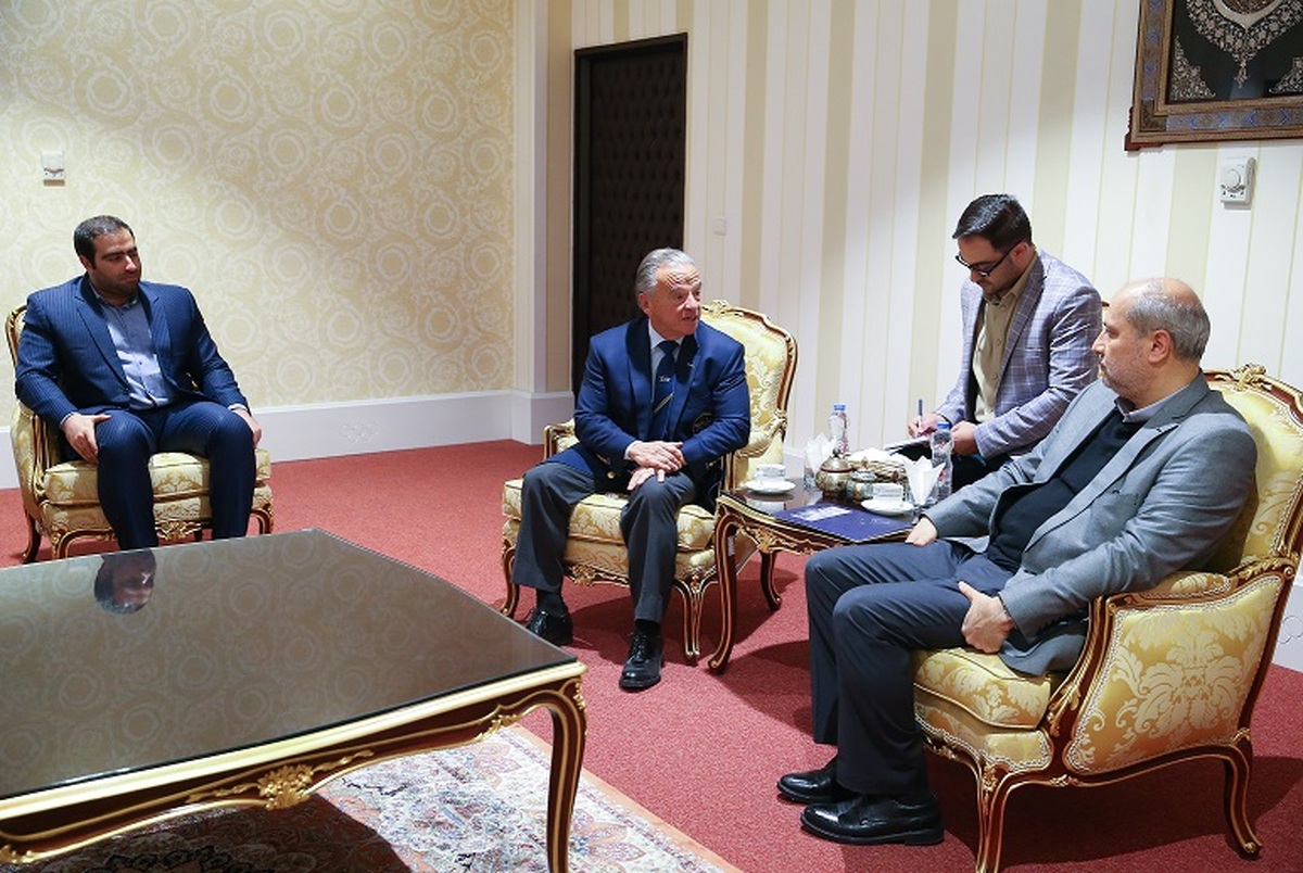 دیدار رئیس فدراسیون جهانی پرورش اندام با دبیر کل کمیته ملی المپیک 
