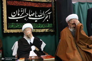 عزاداری در بیوت مراجع عظام تقلید و علما در سالروز شهادت حضرت فاطمه(س)