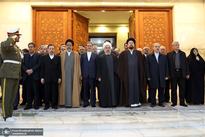 تجدید میثاق رئیس جمهور و اعضای هیأت دولت با آرمان‌های حضرت امام(س)