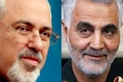 قیچی ظریف و سردار سلیمانی در حال دریدن برنامه‌های آمریکا در خاورمیانه است