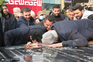 مراسم تشييع شهيد درياسالار علی شمخانی در امام زاده صالح (ع)