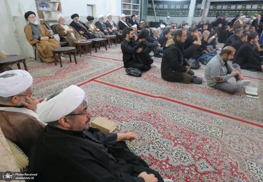 مراسم شب قدر (21 ماه رمضان) در  دفتر آیت الله العظمی صانعی + گزارش تصویری