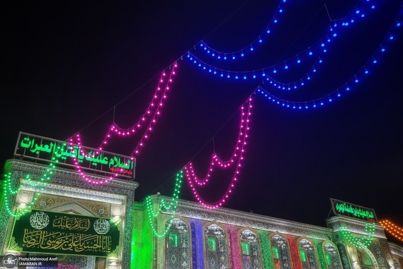 شب میلاد امام دضا (ع) در کربلا