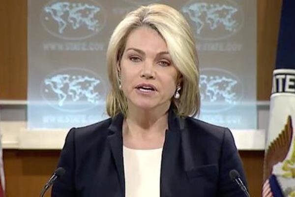 یک خبرنگار نمودار ضد ایرانی سخنگوی وزرات خارجه آمریکا را به چالش کشید