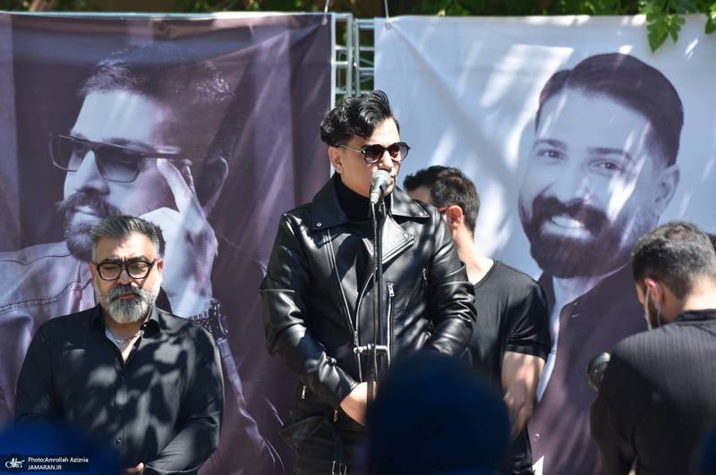 مراسم چهلمین روز درگذشت حمید هیراد در بهشت زهرا