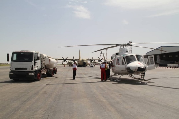 238 نشست و برخاست بالگرد امدادی در فرودگاه اهواز انجام شد