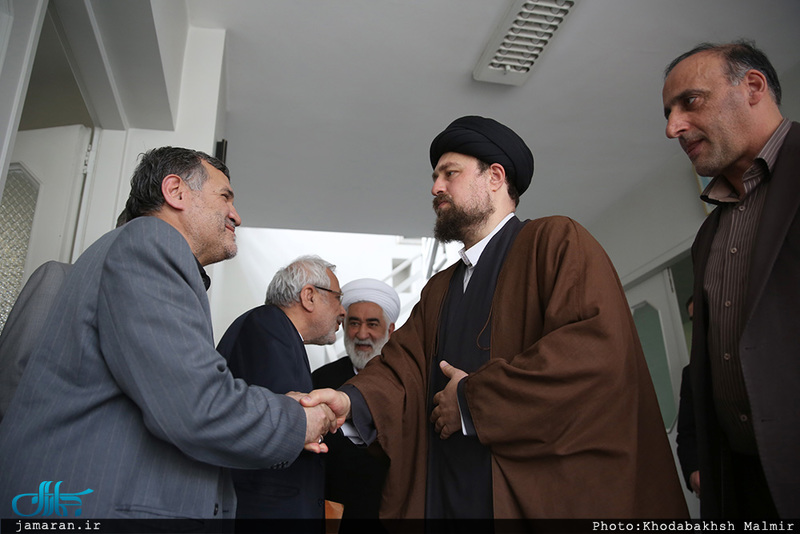 دیدار جمعی از اعضای شورای مرکزی حزب مؤتلفه با سید حسن خمینی 