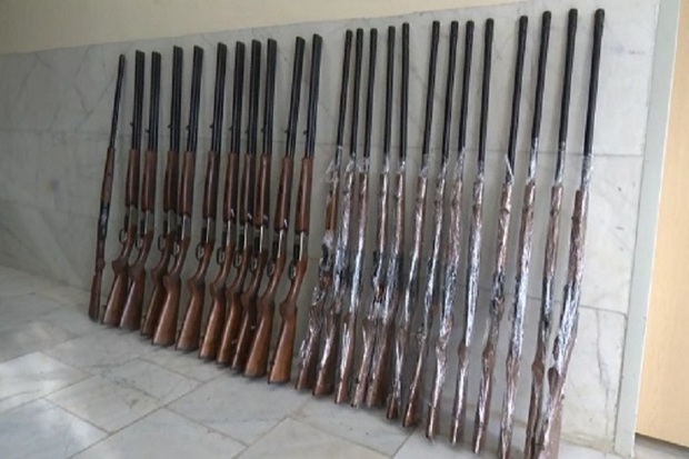 24 قبضه اسلحه شکاری در اردبیل کشف شد