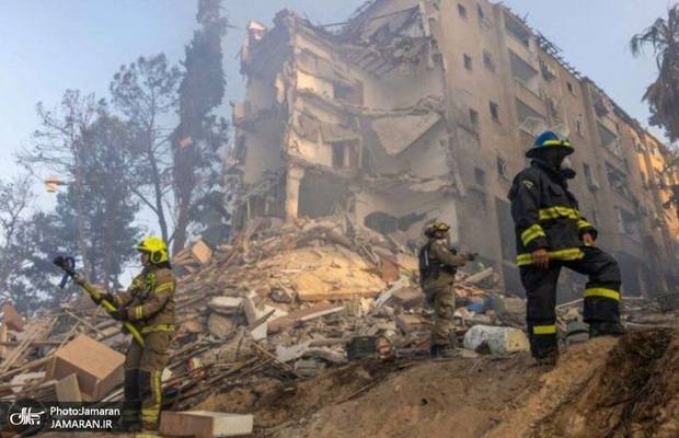 موشک‌های ایرانی به ۱۶ نقطه تل‌آویو اصابت کرد + فیلم