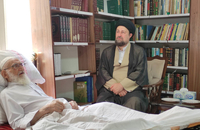 عیادت سید حسن خمینی از آیت الله العظمی نوری همدانی 4