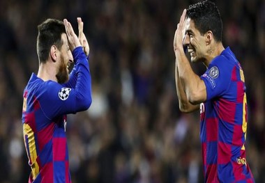 مسی دبل کرد و بارسلونا جای رئال مادرید را گرفت
