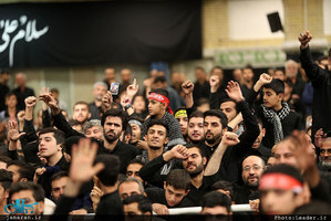 مراسم عزاداری شب تاسوعای حسینی با حضور رهبر معظم انقلاب اسلامی