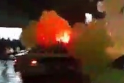 لحظه دلخراش پرتاب نارنجک به داخل خودروی پلیس در مشهد!