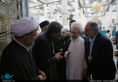 مراسم هفتمین روز ارتحال مرحوم حجت‌الاسلام و المسلمین احمد احمدی در مسجد اعظم قم