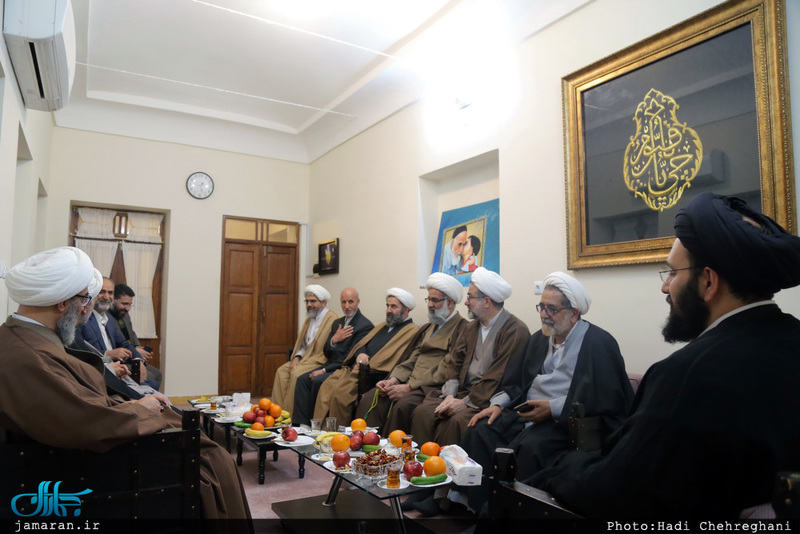دیدار معاون محترم تبلیغ و امور فرهنگی حوزه علمیه با سید علی خمینی