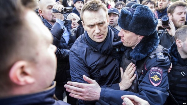 رهبر اپوزیسیون روسیه بازداشت شد