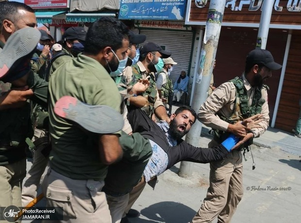 حمله وحشیانه نیروهای هندی به عزاداران حسینی در کشمیر + تصاویر و فیلم