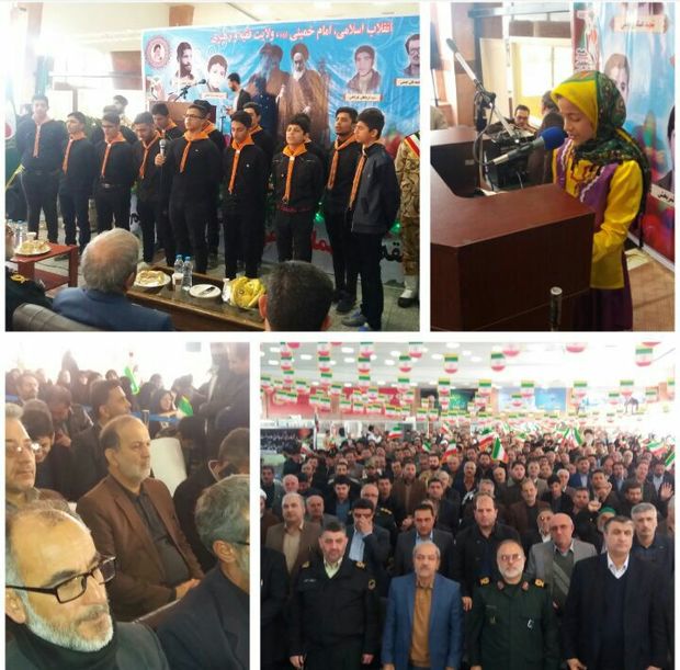 جشن انقلاب اسلامی در فرودگاه ساری