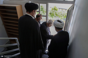 دیدار صلاح زواوی سفیر سابق فلسطین با سید حسن خمینی