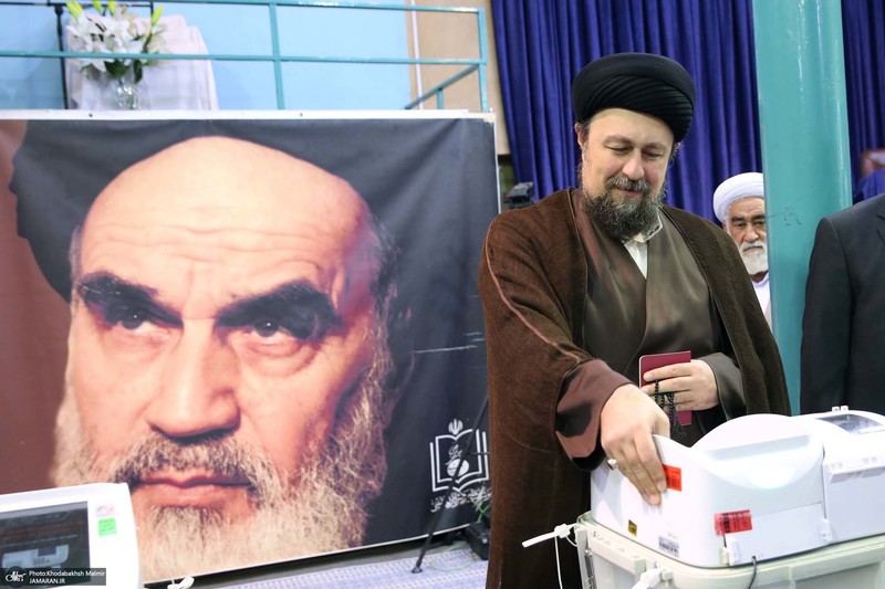 حضور سید حسن خمینی در دور دوم انتخابات مجلس شورای اسلامی