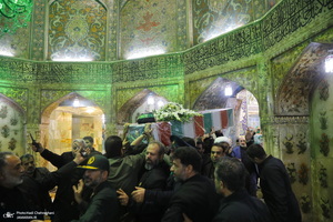 تشییع باشکوه پیکر رئیس جمهوری و یارانش در قم - 2