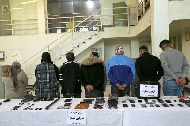 دستگیری اعضای باند سرقت مسلحانه توسط پلیس البرز