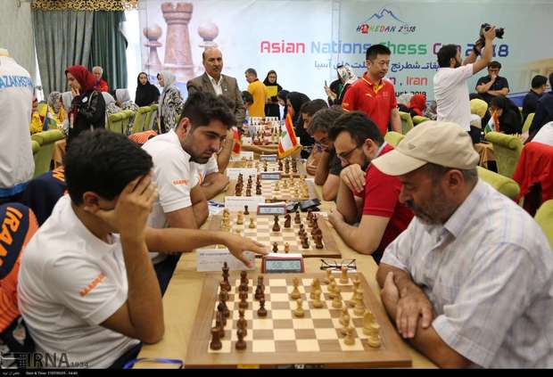 تیم ایران پیشتاز شطرنج جام ملت های آسیا است