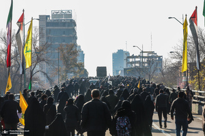 تشییع پیکرهای 110 شهید گمنام دفاع مقدس در تهران - 2