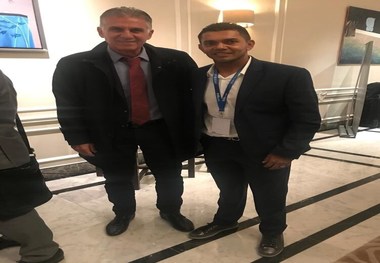 کی‌روش در کنفرانس فوتبالی فیفا در لندن + عکس
