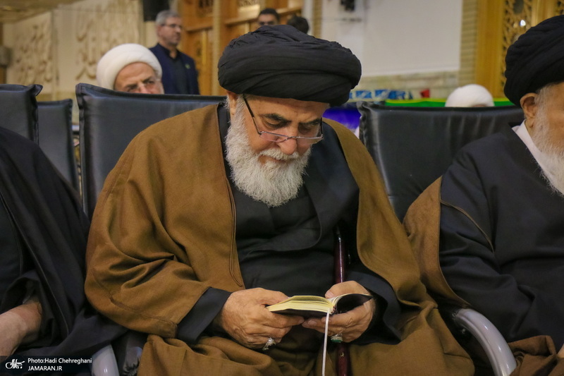 مراسم بزرگداشت شهید علی لاریجانی در حرم حضرت معصومه (س)